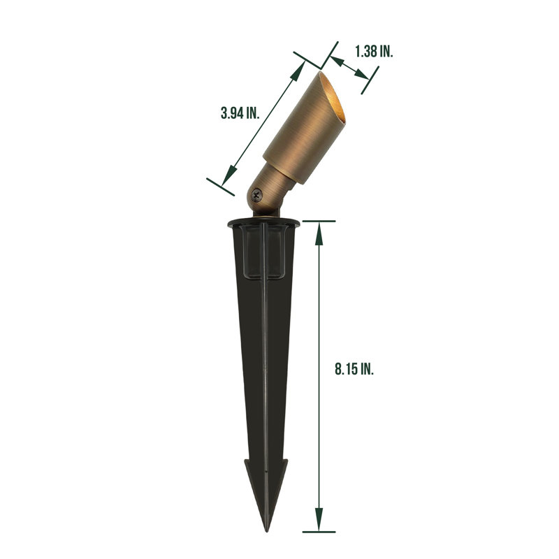 Mini Brass Low Voltage LED Garden Spotlight