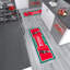 Tapis rouge antidérapant 2 x 5 Coca-Cola