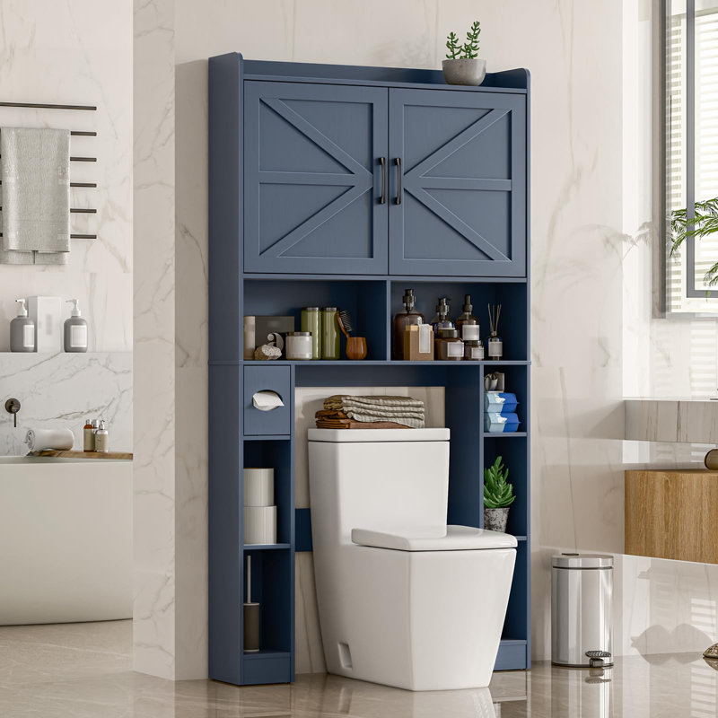 Over The Toilet Storage Cabinet, Blue