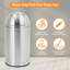 Stainless Steel Swing Top Kitchen Trash Can-148960174