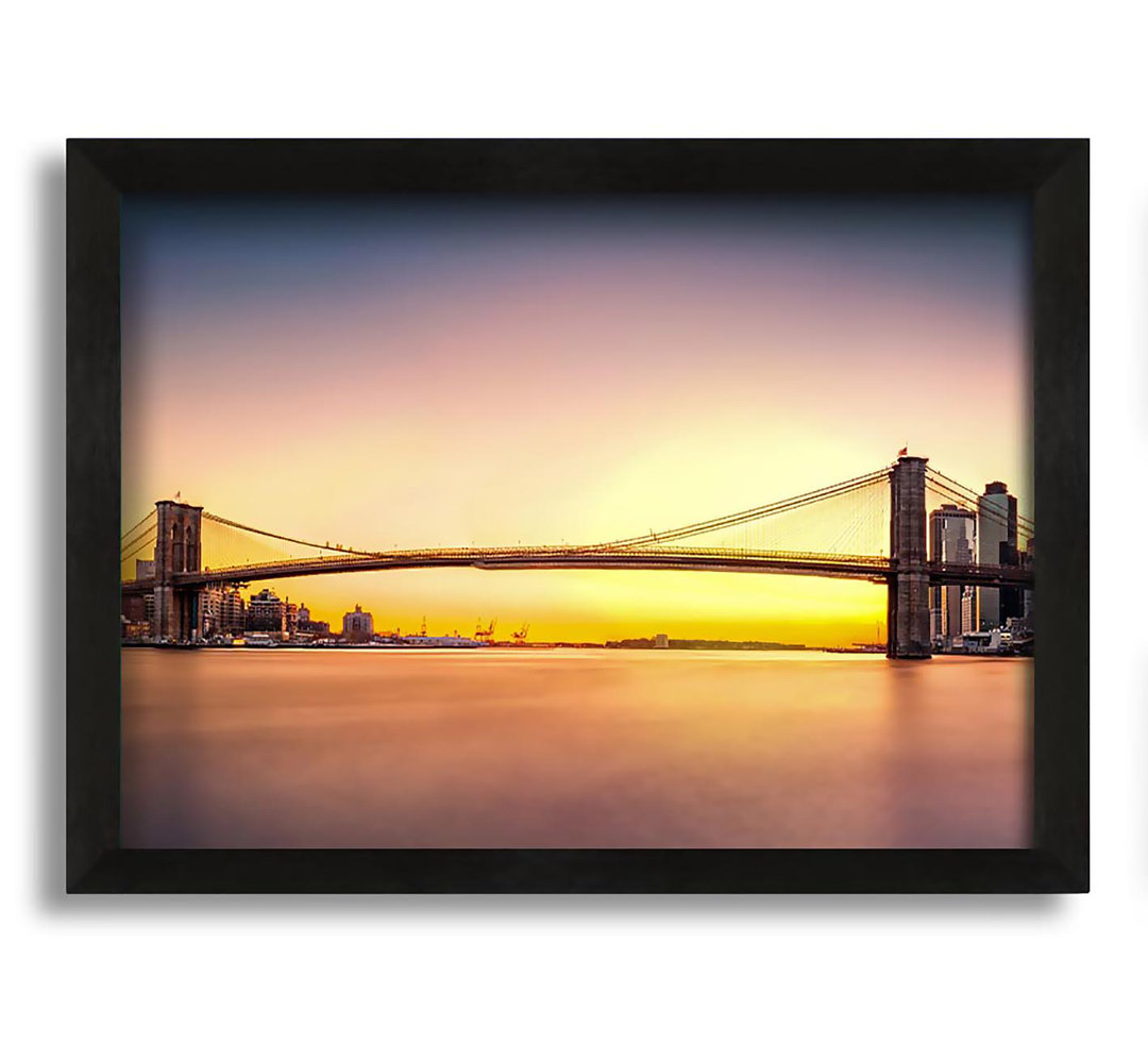 NYC Bridge On The Sunrise