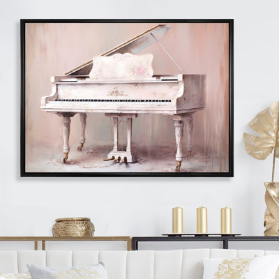 «Pink Pastel Piano Play V», reproduction sur toile
