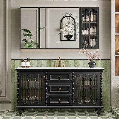 Retro Luxury Style Bathroom Cabinet