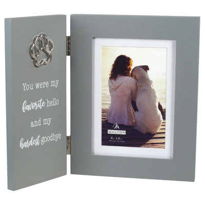 Gray Matte Picture Frame with Mat