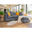 Bergwall 3 Seater Corduroy Sofa & Chaise-1622638207