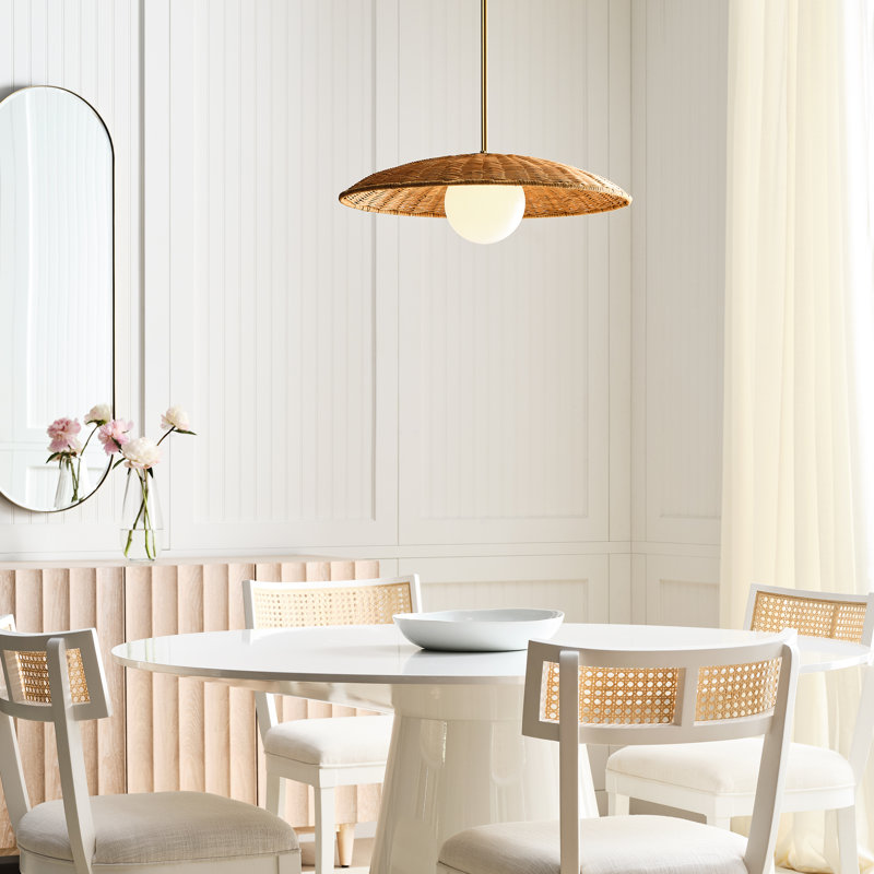 1 - Light Pendant, 6.38" H x 21.63" W x 21.63" D