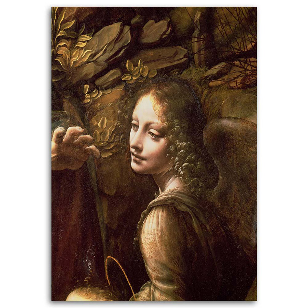 Leinwandbild Madonna in der Höhle - Da Vinci, Reproduktion 51146