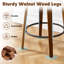 Tabouret de bar pivotant à 360 ° de style Mid-Century courbé moderne avec siège rembourré et dossier ouvert-2102369185
