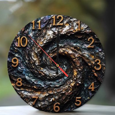 Horloge tourbillonnante texturée