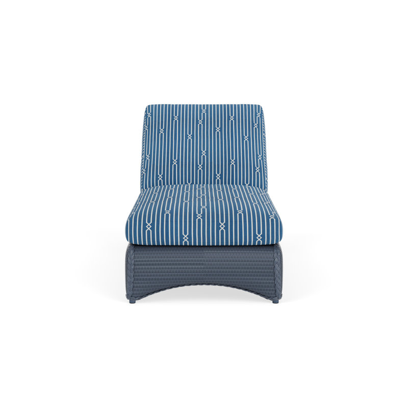 Loom Outdoor Chaise Lounge, Denim Blue, Deering Cadet