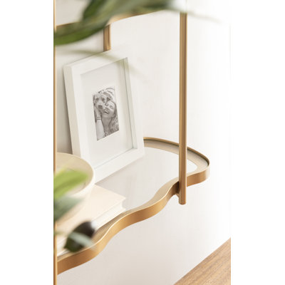 Curventi Decorative Three-Tier Wavy Wall Shelf