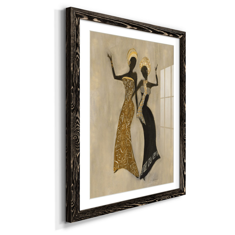 Célébration II - Reproduction d'art graphique sur papier encadré, Noir, H 37,5 po x l 27,5 po x P 1,5 po