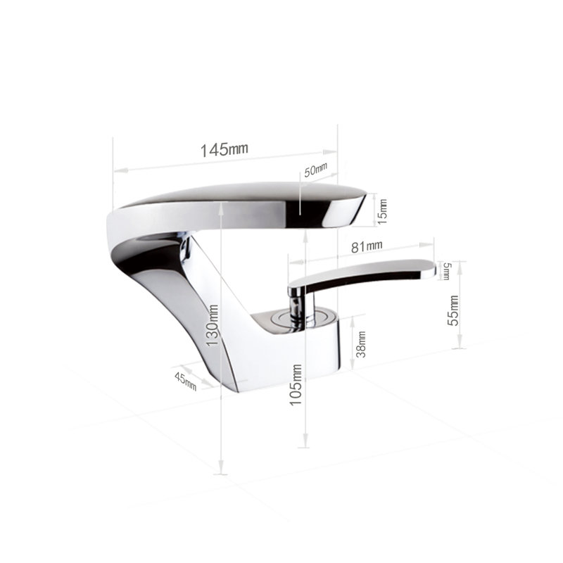 Single-handle Bathroom Faucet, Chrome