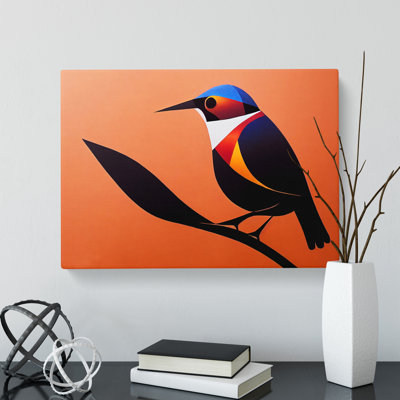 Angelical Bird Abstract - Wrapped Canvas