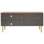 Meuble télé Mid-Century pour téléviseur 55 po avec tablettes Mid-Century - gris / brun-1598382834