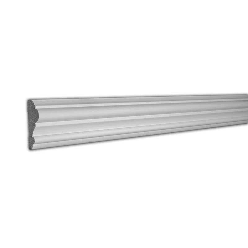 White Polymer Wall Base Moulding Set - 86 Feet
