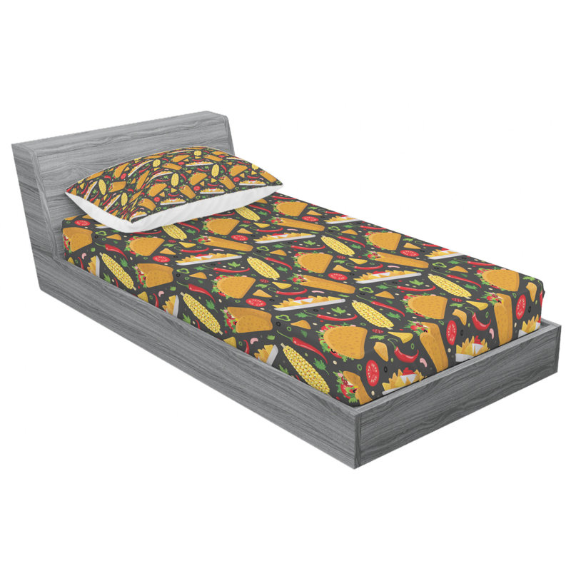 Microfiber Sheet Set, Twin Sheet Set with Fitted Sheet