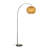 Arneshia 75" 1-Light Arc Floor Lamp with Hand-woven Bamboo Shade and Marble Base-1874610810