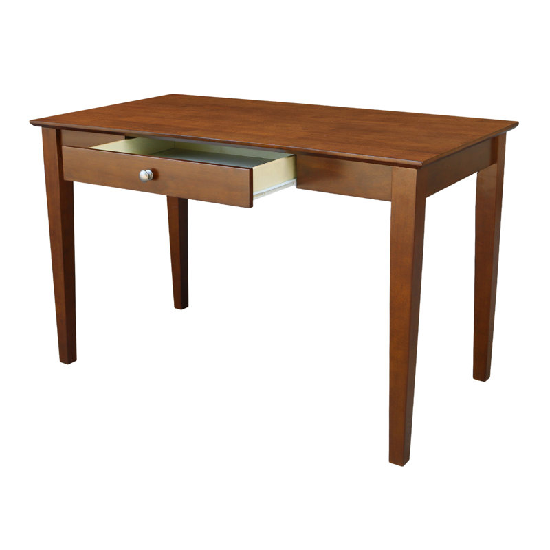 Leadington Solid Wood Writing Desk, 30" H x 48" W x 26" D, Expresso
