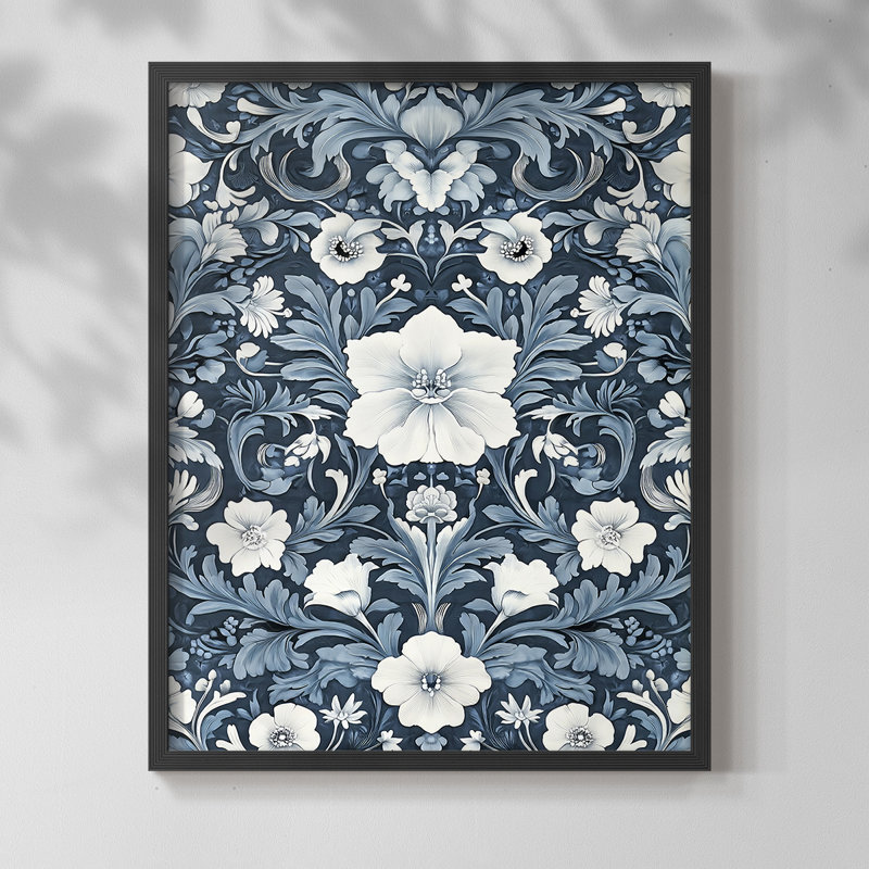 WM MORRIS Series DCCXLIV  -Premium Framed Print -Ready to Hang - No Nails Required