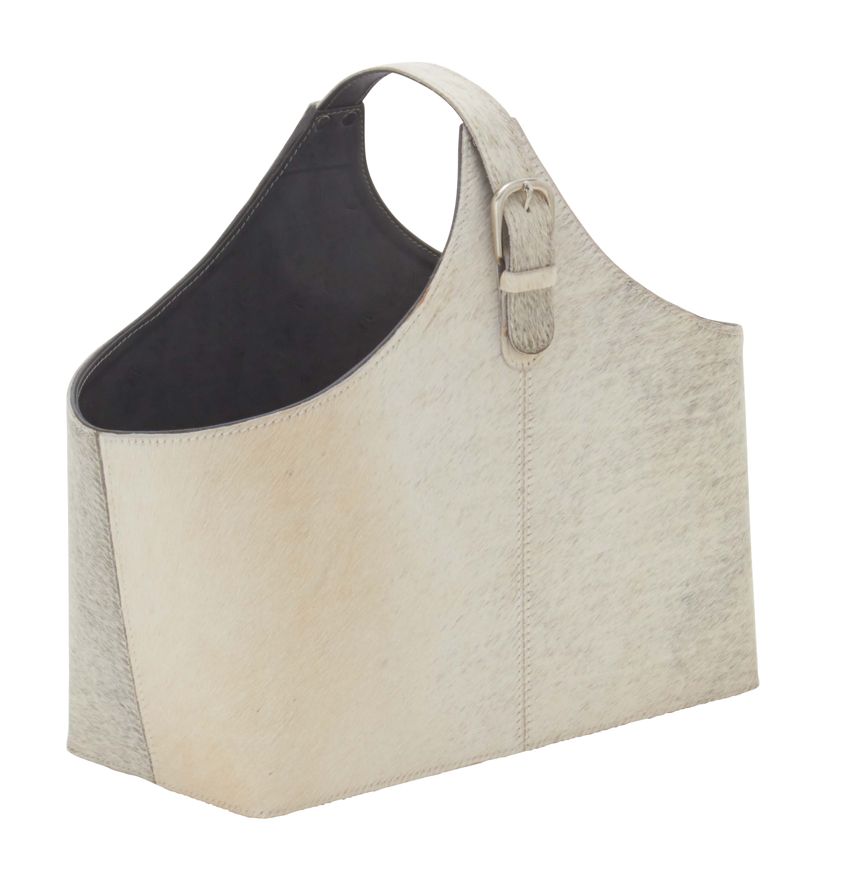 Millwood Pines Sandie Leather Handmade Wood Decorative Magazine Holder ...