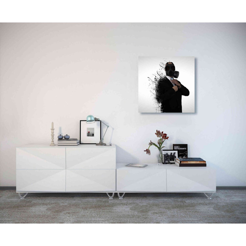 « dissolution of man », reproduction d’impression sur toile, H 18 po x l 18 po