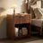 Rhythm Nightstand Set of 2 with Charging Station, Modern Fluted Wood Bed Side Table Set of 2, Natural-2099417966-2099417965