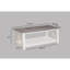 Ensemble de 3 tables basses blanches et carrées blanches pour le salon