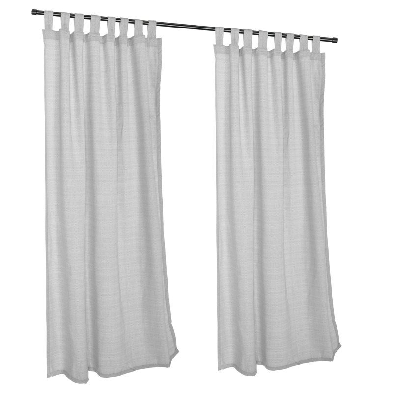 Mccafferty Synthetic Semi Sheer Curtain Single Panel, 50" W x 108" L, Linen Sesame