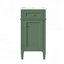 Meuble-lavabo autoportant de 16 pouces avec lavabo en céramique, porte à fermeture douce, tablette réglable et conception de style français-129184565