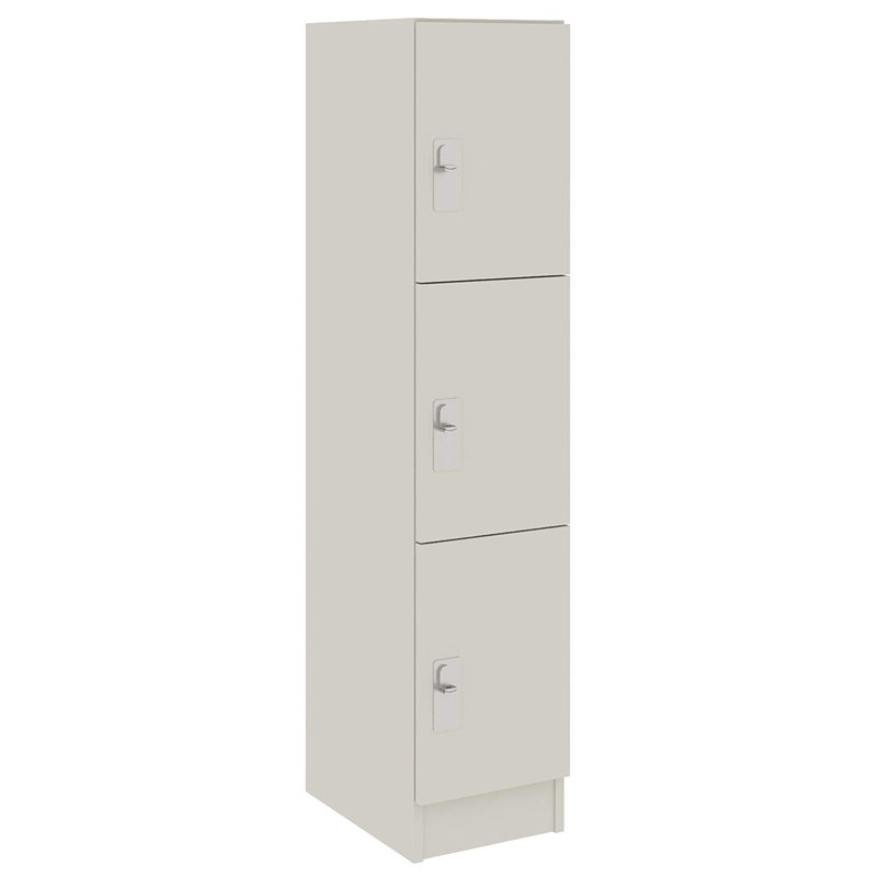 Armoire de salle de classe simple à trois compartiments avec porte, Mirage