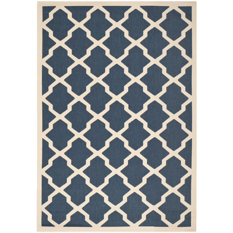 Herefordshire Performance Geometric Indoor/Outdoor Area Rug, Rectangle 2'7" x 5'