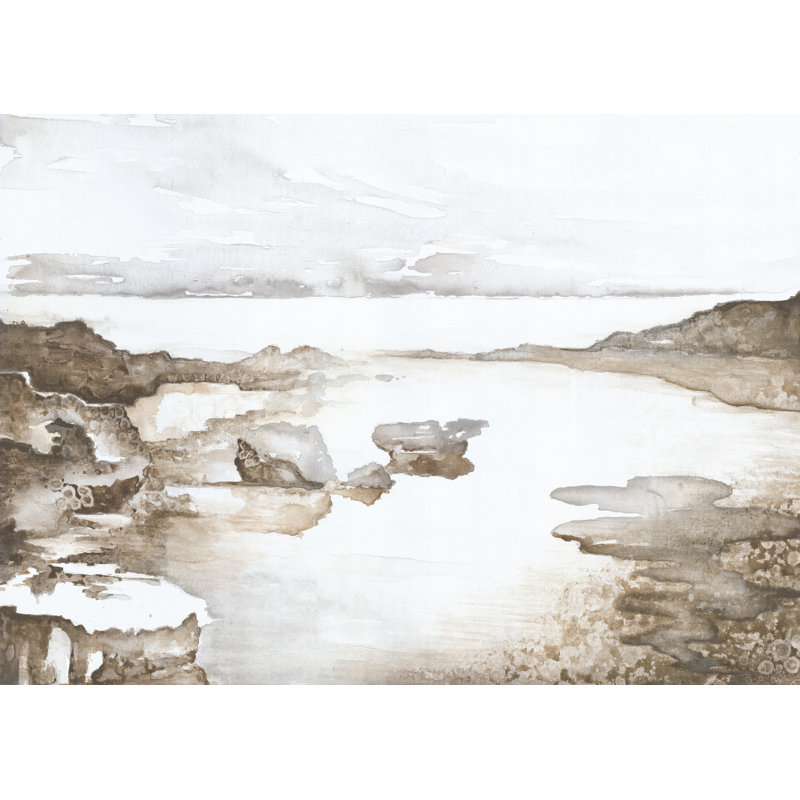 Rocky Landscape 2 - Wrapped Canvas Painting, 20cm H x 30cm W x 3.8cm D