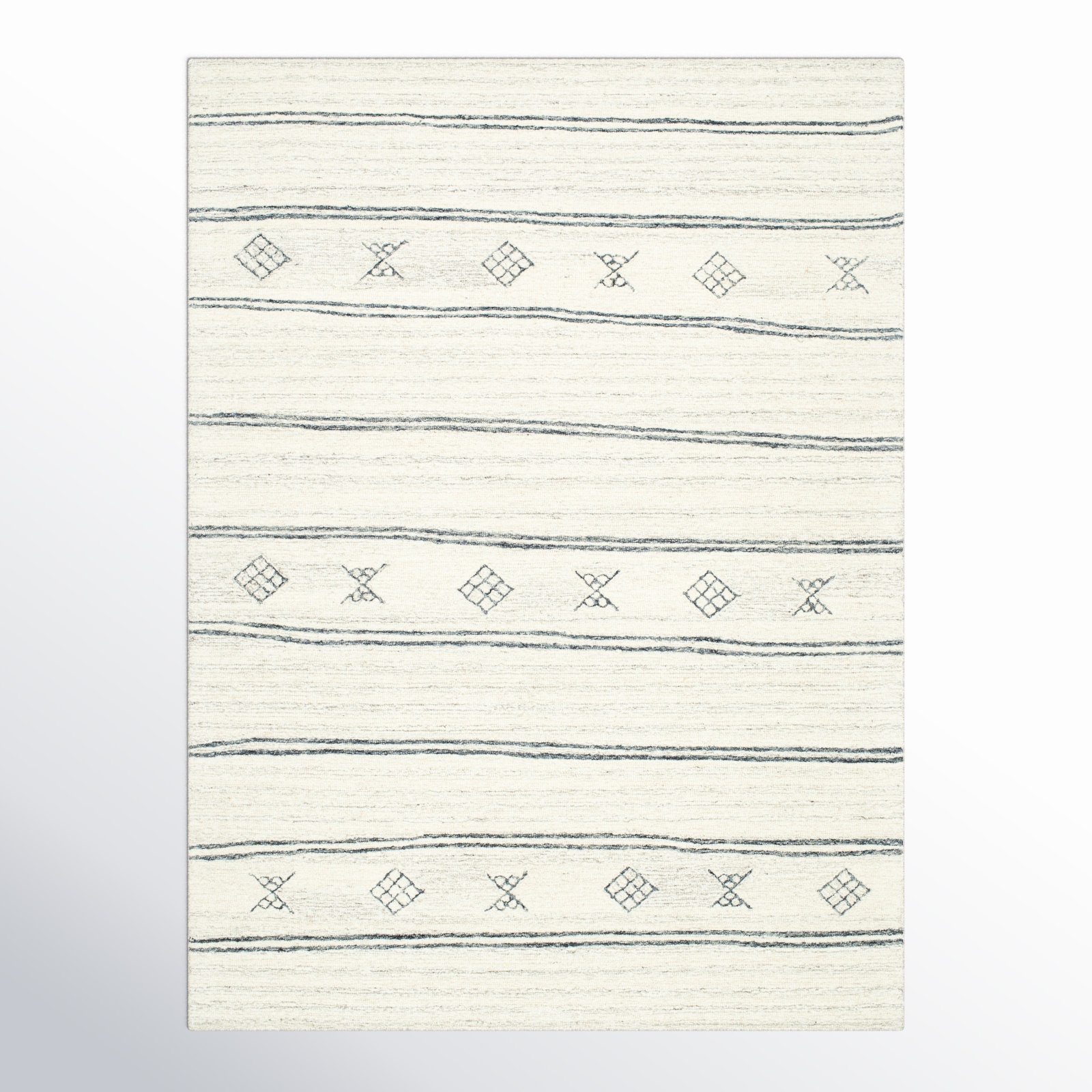 Milada Wool Rug, Rectangle 8'10" x 12'