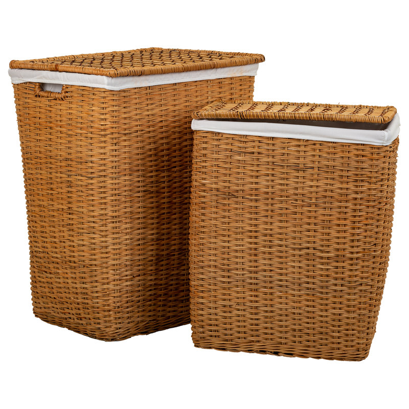 Wicker Laundry Basket with Handles