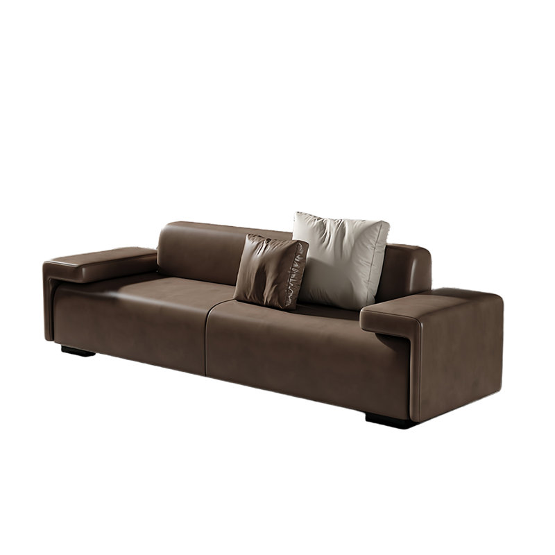 Banc de bout de lit moderne pour canapé rembourré, H 23,62 po x l 70,86 po x P 19,68 po, Café