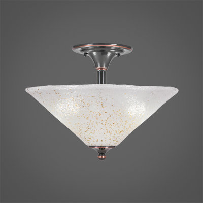2-Light Semi-Flush Mount