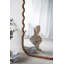 Miroir de plancher surdimensionné en bois