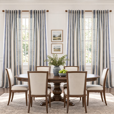 Rideaux semi-transparents avec passe-tringle Chris