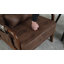 Chaise d'appoint rembourrée en bois massif avec coussin et sac de rangement Mid Century-116500004