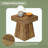 Nature-Inspired Side Table with Rustic Finish