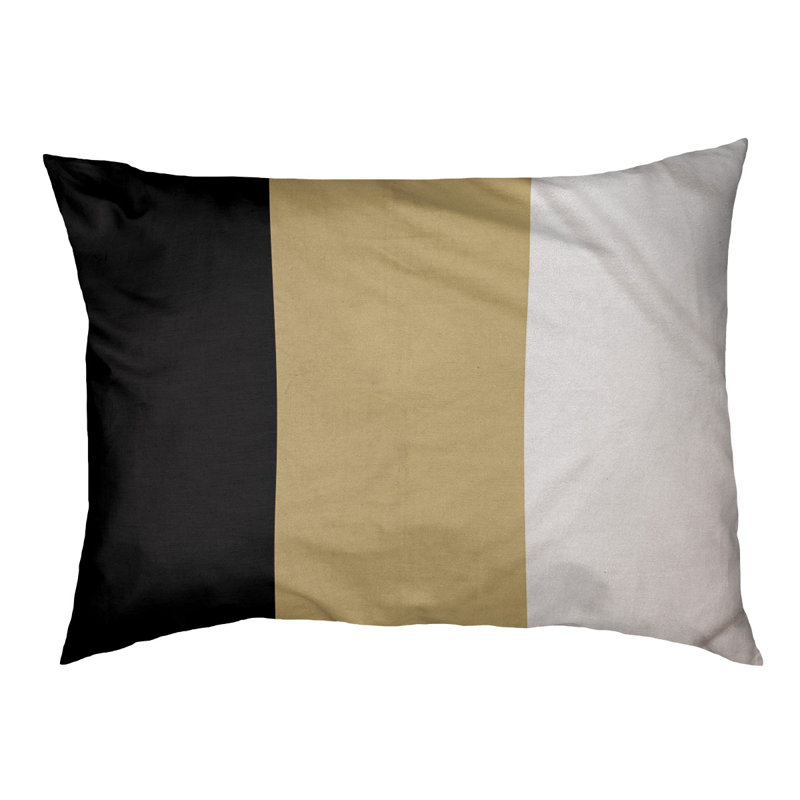 Polyester Pet Bed, Medium (28" W x 18" D x 6" H), Black/Gold Middle