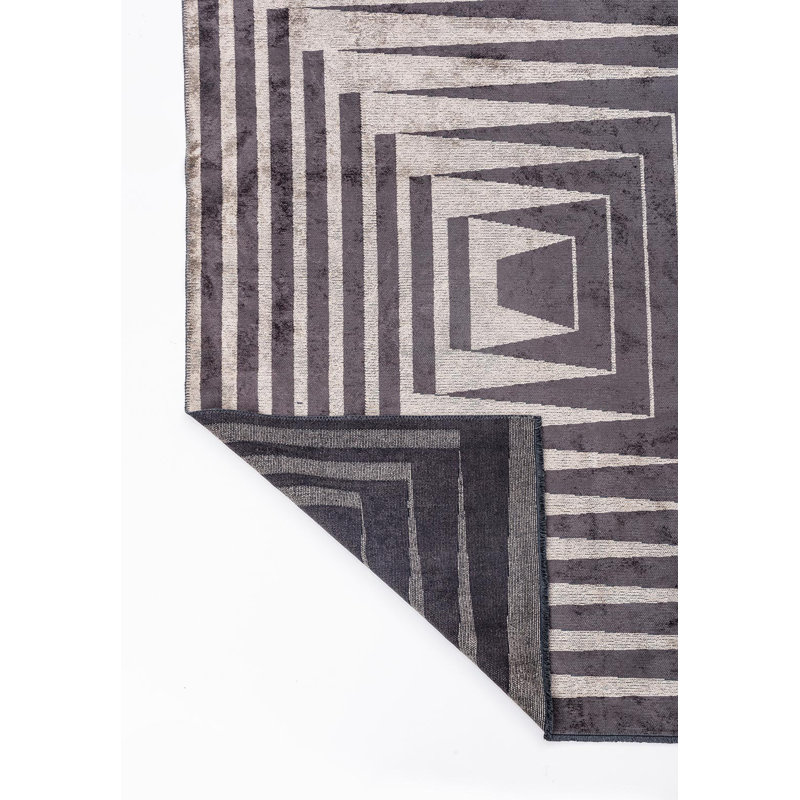 Rapture Geometric Shapes Area Rug, Square 9'