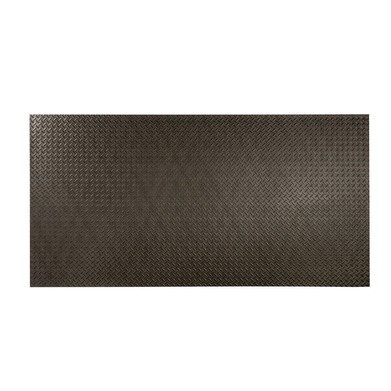 Panneau mural décoratif en vinyle 4 pi x 8 pi FASÄDE, Étain fumé