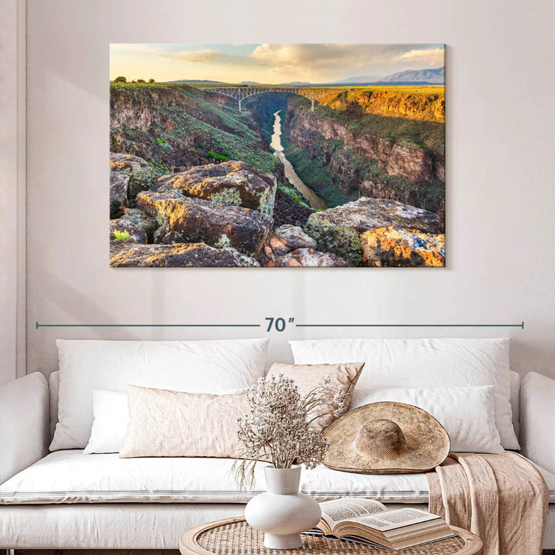 Pont Alvord Rio Grande Gorge, H 32 po x l 48 po