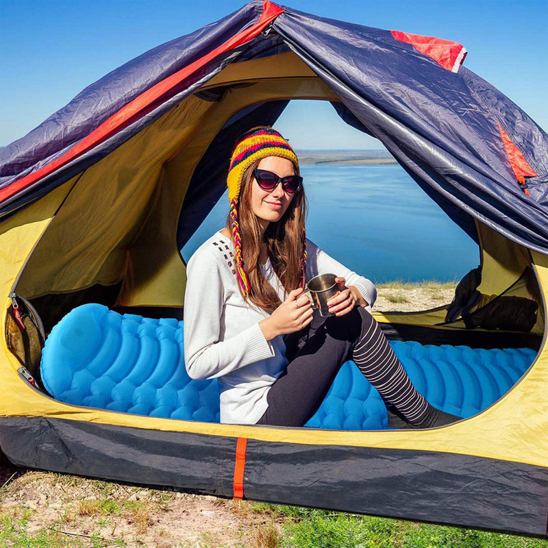 Tente avec sac de couchage, Vert foncé