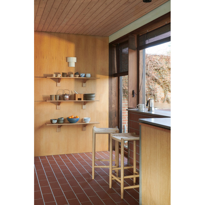 J164C by Jørgen Bækmark, Bar Stool (31"Seat Height), Black