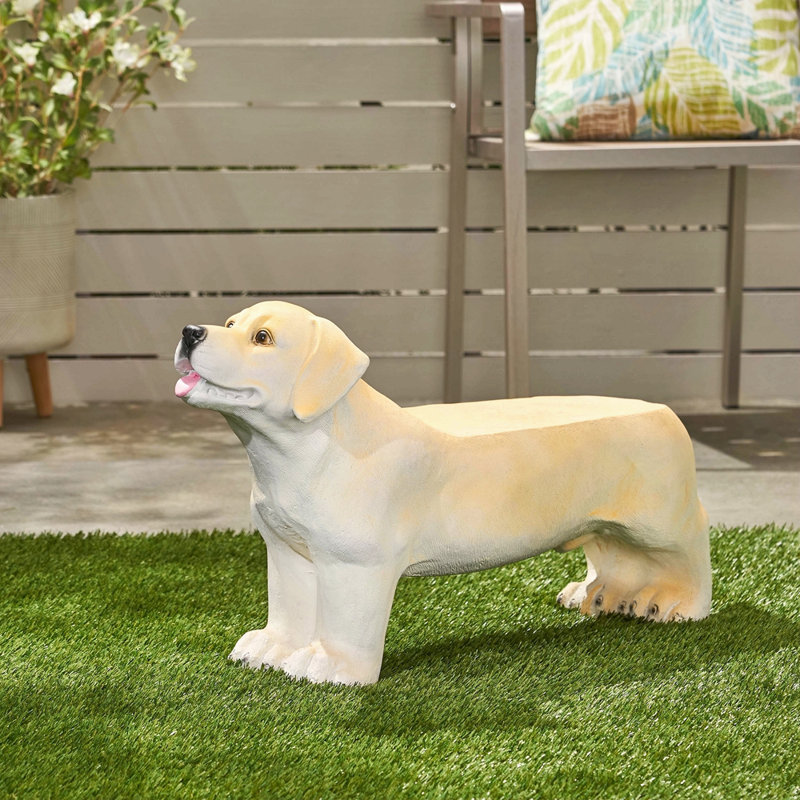 Banc d'extérieur MGO DOG Bench, brun clair, aucun assemblage requis