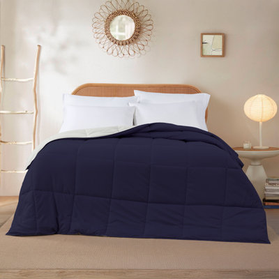 Modern Threads Comforter Duvet Insert, Reversible Quilted Down Alternative Comforter with Corner Tabs, All Season Bedding
