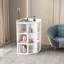 3-Tier Corner Cabinet Storage with USB Ports and Outlets,Corner Cube Storage Organizer for Small Spaces,Retro-1282491478